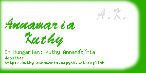 annamaria kuthy business card